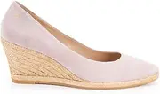Viscata Roses Espadrille Suede Wedges Spain Handmade 2 ½” Heel Women's Pumps with Soft, Premium Suede Upper and 100% Natural Jute Midsole for All Occasions: Casual, Work, Party