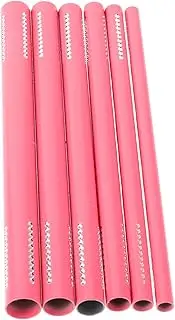 LALADEFIEE 6pcs Nail Art Stick Kit French Nail Wand Cuticle Pusher Stainless Steel Crystal French Shaping Wand Cleanable