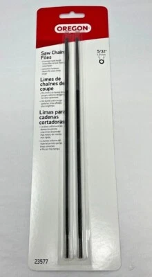 NEW Oregon 23577 Round Saw Files (2 Pack), 5/32" Fast Free Shipping!