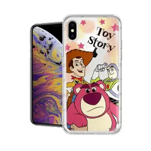 【Disney 迪士尼】iPhone Xs Max 6.5吋 繽紛空壓安全手機殼