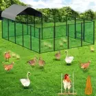 Bingopaw Chicken Coop Cage Run Rabbit Hutch Large Walk In Hen House Cover Ferret