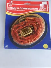 CPC 3-Foot 3 DIGIT Combination Chain Bike Lock NEW L@@K!