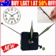 Silent Quartz Movement Wall Clock Motor Mechanism Long Spindle DIY Repair Kit AU
