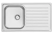 Abey Euronox Single Bowl Inset Sink With Drainer EUA100L