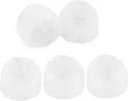5Pcs Reusable Tennis Racket Grip Bands Non Skid Grip Rings for Badminton Fishing Rods and Bike Handlebars Durable and Slip Design Transparent