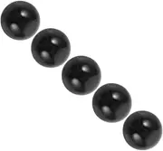 5 Pack Pinball Machine Balls Replacement Balls for Virtual Pinball Games Sturdy Plastic Black Toy Balls
