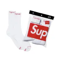 在飛比找蝦皮購物優惠-Supreme Hanes Crew Socks 白色襪子 