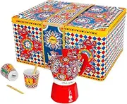 [Bialetti] Dolce & Gabbana Mocha Express & Espresso Cup Set, Direct Fire (Coffee Maker, Espresso Maker, Makinetta)
