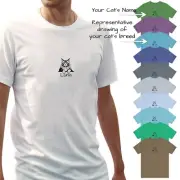 Black & White Cat Tee | Funny Custom Pet Shirts for Cat Lovers