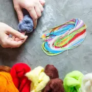 200pcs Braided Cord Lanyard String Keys String Crafts Colorful Cord