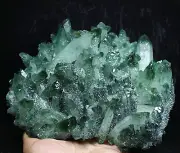 3.49 lb RARE ! New Find Natural Beatiful Green Quartz Crystal Cluster Specimen