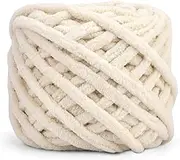 Tikjiua Chunky Chenille Yarn, 46 Yds Soft Thick Fluffy Yarn for Hand Knitting Crocheting for Making Blankets Weaving DIY Craft