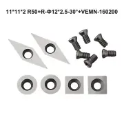 Carbide Cutters Inserts Wood Lathe Turning Tool Kit Fits For Woodworking Useful