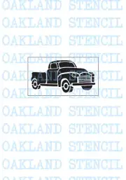 Vintage Truck STENCIL for Painting Signs Christmas Tree Pillows Wood Walls DIY