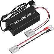 Lithium Battery Charger 12V 20A with Anderson Connector M8 Terminals, 14.6V LiFePO4 Battery Charger AC-DC for Lithium LiFePO4 Deep Cycle Rechargeable Batteries