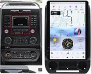 Android 13 Touch Screen Car Radio for Ford F150 Raptor 2015-2022 Tesla Style Car Stereo Update Wireless Carplay Android Auto Bluetooth WiFi GPS Navigation Head Unit Multimedia Video Player (SYNC 1)