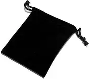 Nisorpa 100pcs Velvet Jewellery Gift Bag Black Drawstring Pouch for Jewelry Wedding Favour Gift Small Storage Bags(2.8" X 3.5")