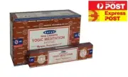Nag Champa YOGIC MEDITATION Bulk Satya Incense 12 boxes x 15g Premium Quality