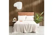 Ddecor Home Ultra Plush Vintage Washed Microfiber Sheet Set - Sand