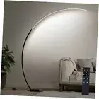 Dimmable LED Floor Lamp with 3 Color Temperatures, Ultra Matte Black-67 inches