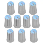 10pcs,D type 6mm Potentiometer Control Knobs For Volume Tone Knobs Grey Blue
