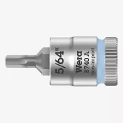 Wera 003380 8740 A 1/4" Drive Zyklop Hex-Plus Bit Socket, 5/64"