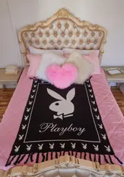 [Playboy by Dolls Kill] Dream Bunny Throw Blanket
