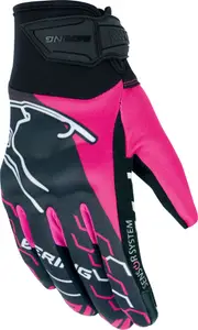 Bering Walshe, gloves women , color: Black/Grey/Pink , size: T6