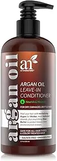 ArtNaturals Argan Oil Leave-In Conditioner - (12 Fl Oz / 355ml) - Made with Organic and Natural Ingredients - for All Hair Types – Treatment for Damaged, Dry, Color Treated and Hair Loss