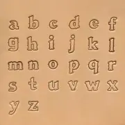 Standard Lowercase Alphabet Stamp 27 Pcs Set, 13mm (1/2")