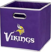 Franklin Sports NFL Storage Bins - Collapsible Cube Container + Storage Basket - NFL Office, Bedroom + Living Room Décor - 11"x11"