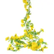 Artificial Daisies Flowers Garland Vine Silk Wildflower Garland,Yellow