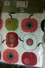 FLANNEL BACK VINYL TABLECLOTH 52"x52" Square (4 ppl) FLOWERS IN THE APPLES, RLP