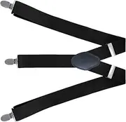 [Generic] Men's Y-Shaped Suspenders | Adjustable Hide Elastic Suspenders | Moderate Width Heavy Duty Suspenders for Formal Occasions, Business Meetings, Casual Occasions