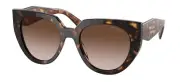 PRADA MONOCHROME PR 14WS Tortoise/Brown Shaded (2AU-6S1) Sunglasses