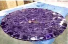 Purple Agate Stone Table Slab , Use On, Bars & Counters, Table top, Kitchen Slab