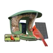 2 Smart Bird Feeder with Camera,Solar-Powered, Wireless Installation, Auto-Ca...