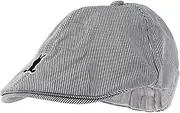 [LIFKOME] Children's Beret Newsboy Hats for Boys Striped Beret Hat Beret Striped Bunny Hat Bunny Beret Hat Boys Hats Newsboy Cap Beret Hats Bonnet Cotton Grey