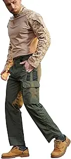 [YGDHST] Men's Hiking Tactical Pants Lightweight Work Cargo Pants Waterproof Outdoor Trousers Pants for Men