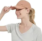 [MIORICK] Merino Wool Womens Ponytail Baseball Cap,Lightweight Golf Dad Hats with Adjustable Velcro for Hiking,Running