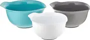 Universal Nesting Plastic Mixing Bowls, Set of 3, 2.5 Quart, 3.5 Quart, 4.5 Quar