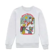 Steven Rhodes My First Flamethrower Sweatshirt - White