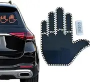 MAYYOONA Finger Gesture Light with Remote, Hand Gesture Light for Car, Car LED Sign Finger Lights Funny Car Accessory Gifts for Men Women (Male)