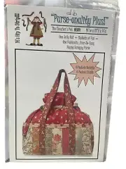 Purse - Onality Plus Sewing Pattern Shopping Tote Bag Teachers Scrappy Purse