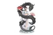 Anne Stokes Dragon Dance Figurine (White/Black/Red) (One Size)