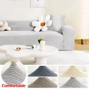 Polar Fleece SofaCover Slipcover Protector Stretch ArmChair Cover 1/2/3/4 Seater