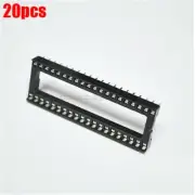 20Pcs Socket Pitch Solder Type 40 Pin Socket Adaptor Dual Wipe Contact Dip Ic mb