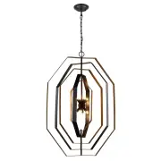 ORBITA Pendant Lamp Light Interior G9x8 Antique Gold Octagon x 5 OD640mm