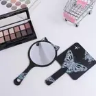 Clear Handheld Makeup Mirror Cartoon Cat Claw Makeup Mirror Bedroom