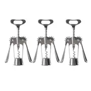 3PCS Wine Bottle Opener Corkscrew Set Kitchen Bar Tools for Easy Opening
